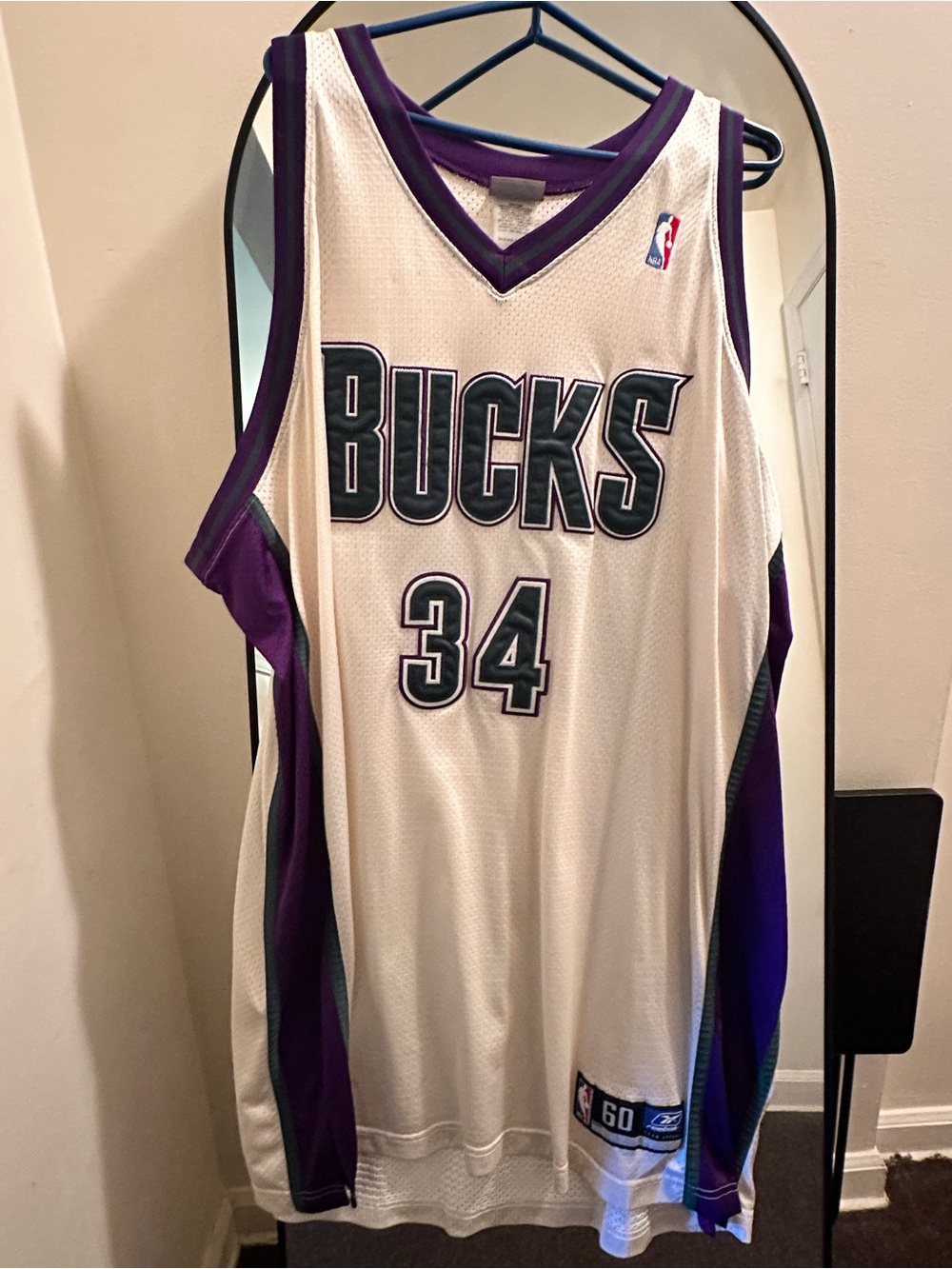 Reebok Milwaukee Bucks Ray Allen #34 Jersey size 60 4XL